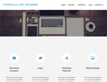 Tablet Screenshot of fairchildartstudios.com